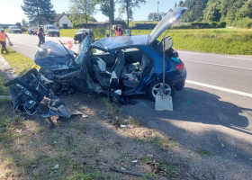 Smrtelná nehoda u Vimperka. Zemřel mladý řidič