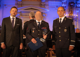 Na Pražském hradě se rozdávala ocenění pro policisty